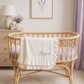 Embroidered Knitted Ruffled Blanket