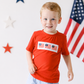 American Flag Boys' Gingham Outfit