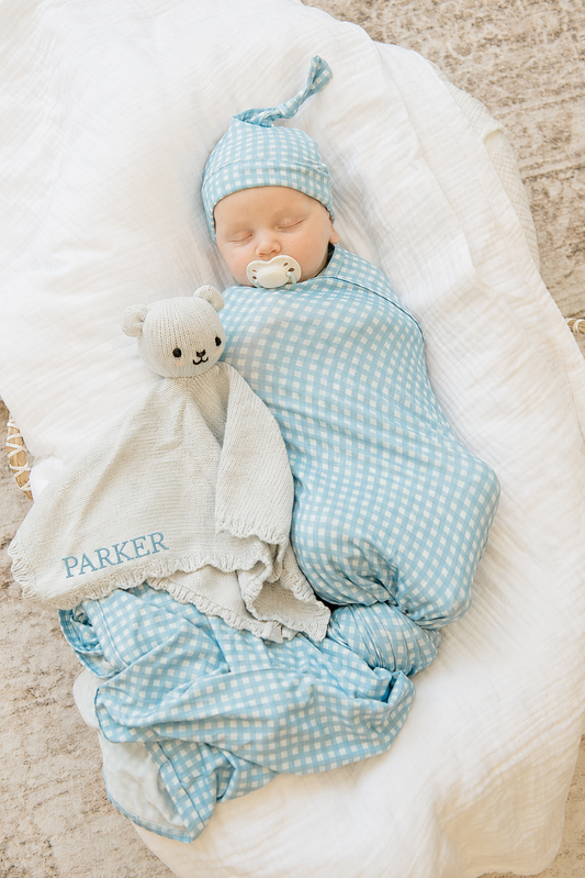 Baby bear lovey (baby blue)