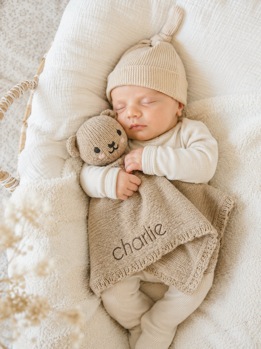 Baby bear lovey (honey)