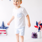 Boys' Gingham Shirt + Short Set
