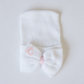 Hand Stitched Newborn Bow Hat