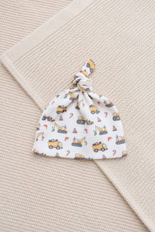 Santa's Work Zone Organic Waffle Knit Hat