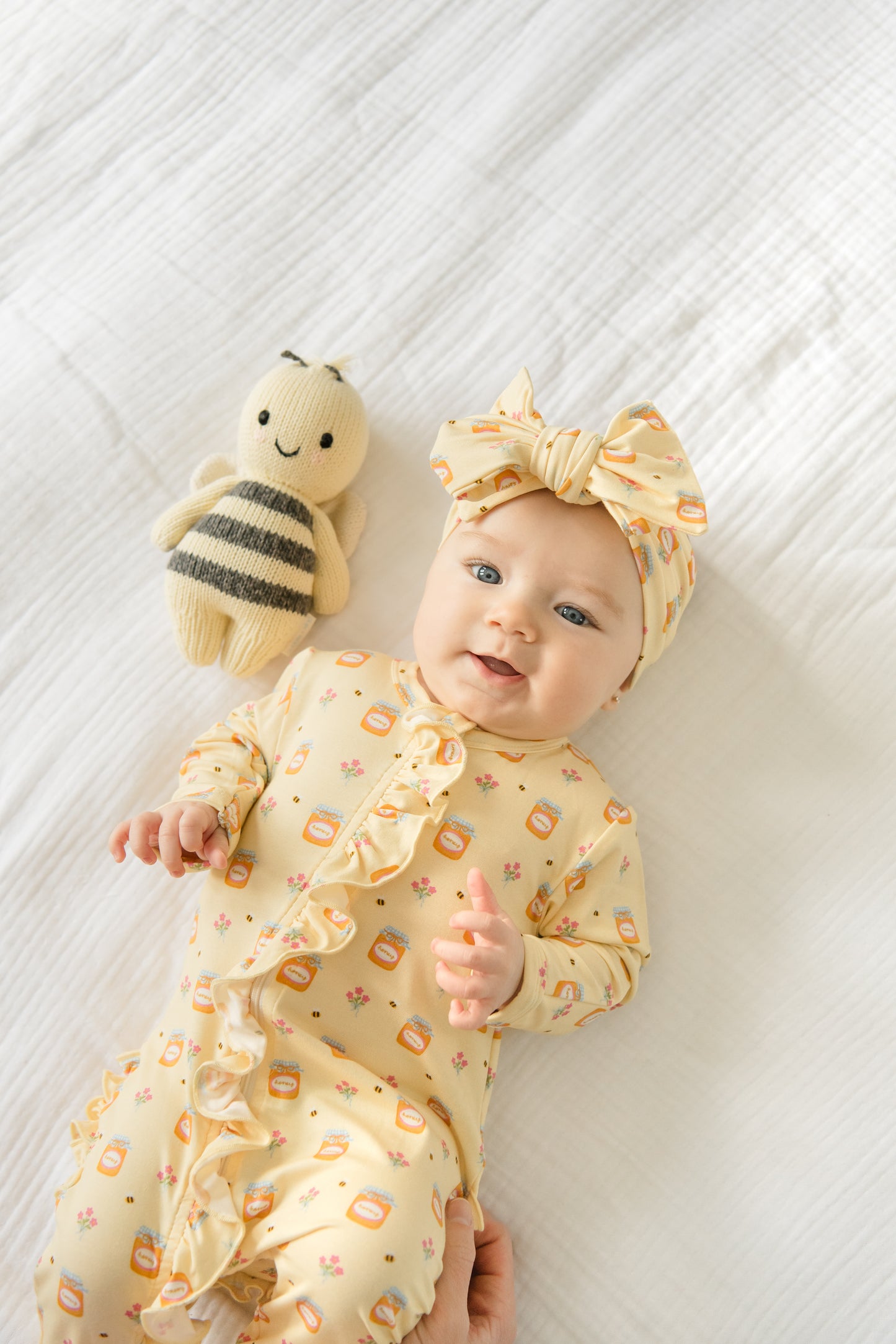 Sweet As Honey Ruffled Footie