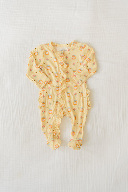 Sweet As Honey Ruffled Footie