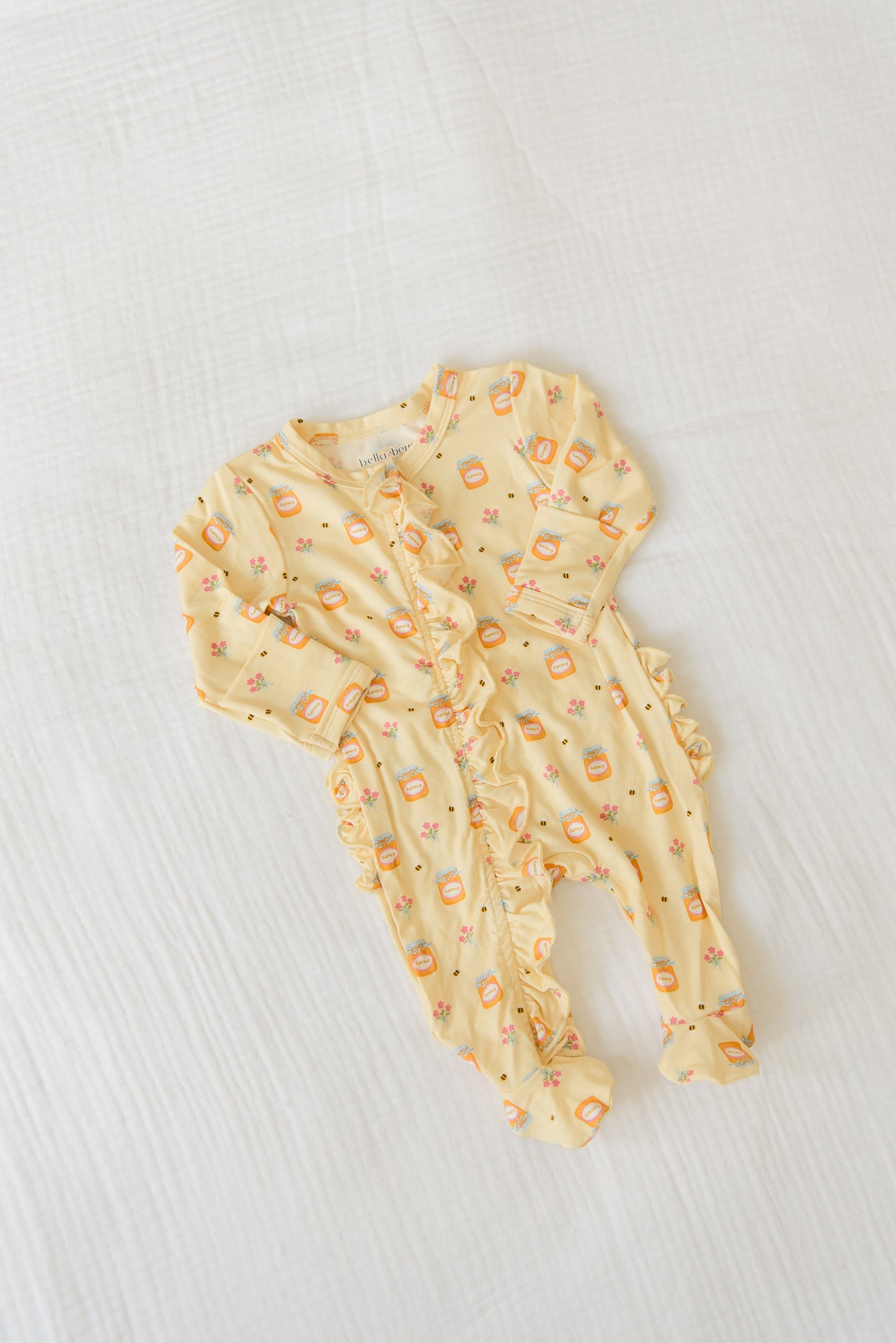 Sweet As Honey Ruffled Footie