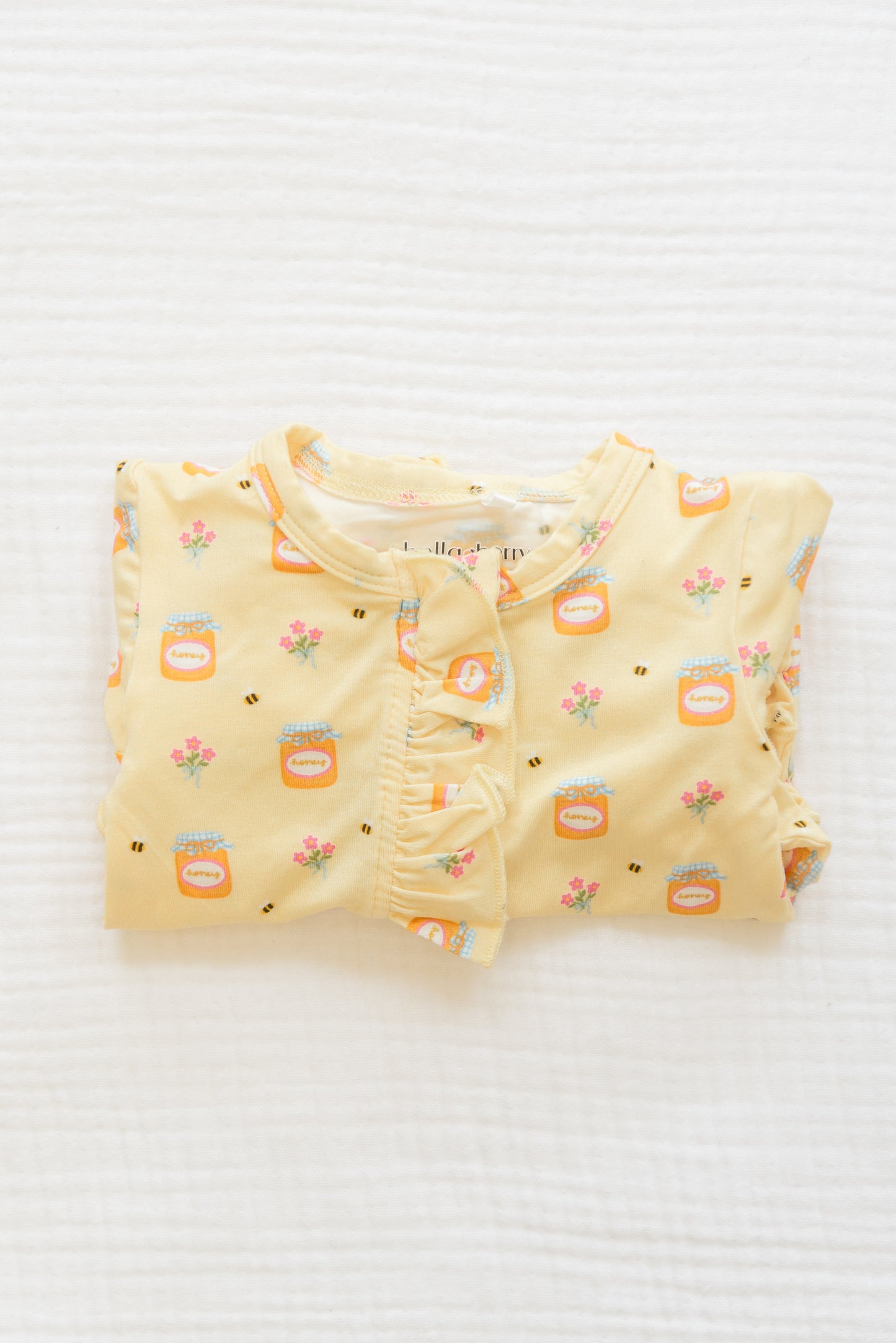 Personalized Bamboo Ruffled Footie