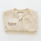 Personalized Organic Waffle Knit Footie