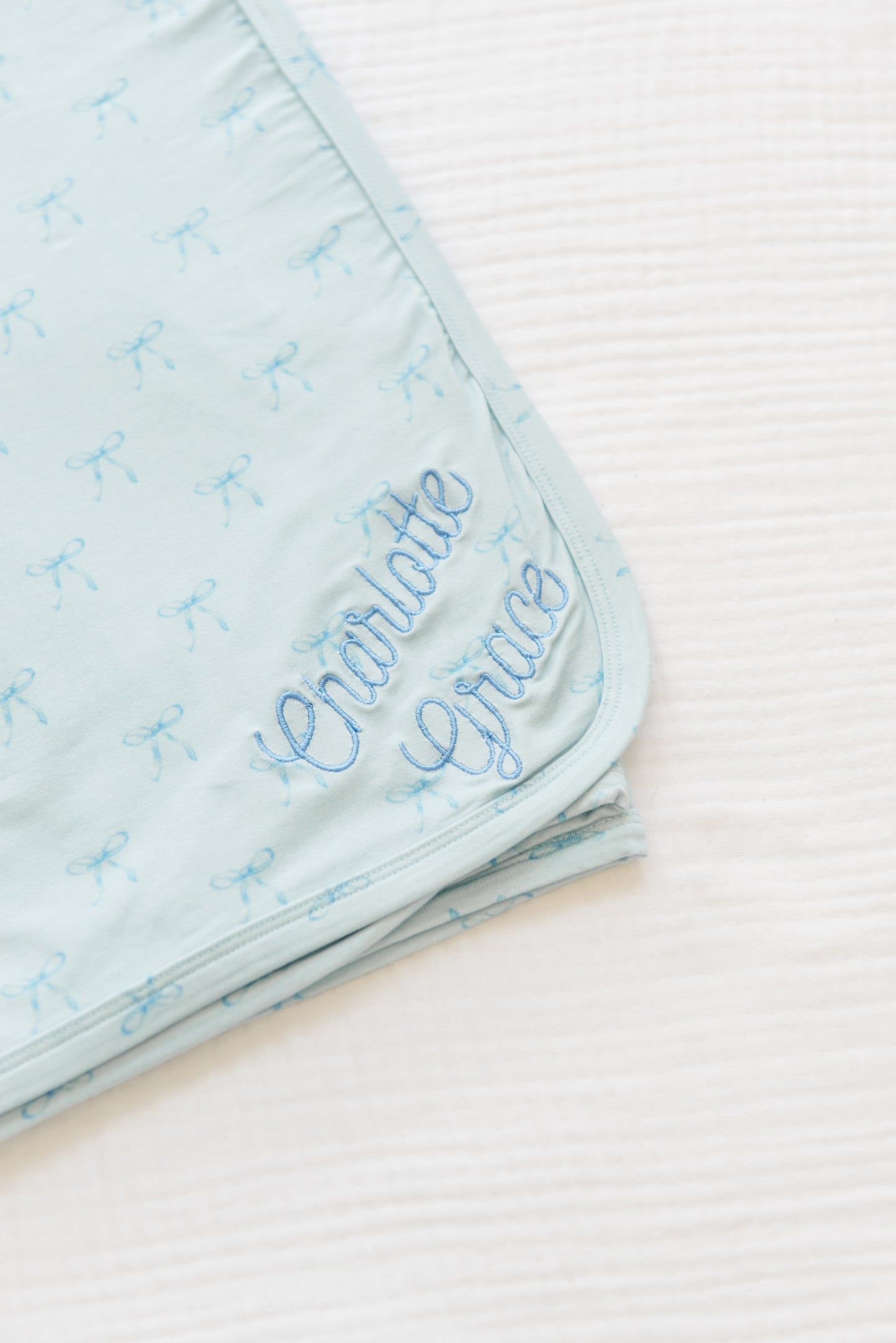 Personalized Bamboo Swaddle Blanket