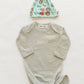 Personalized Organic Cotton Knotted Gown with Hat