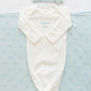 Personalized Organic Cotton Knotted Gown with Hat