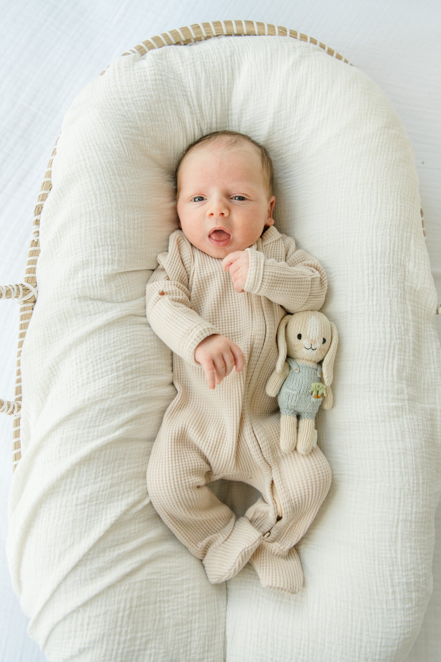 Organic Waffle Knit Footie