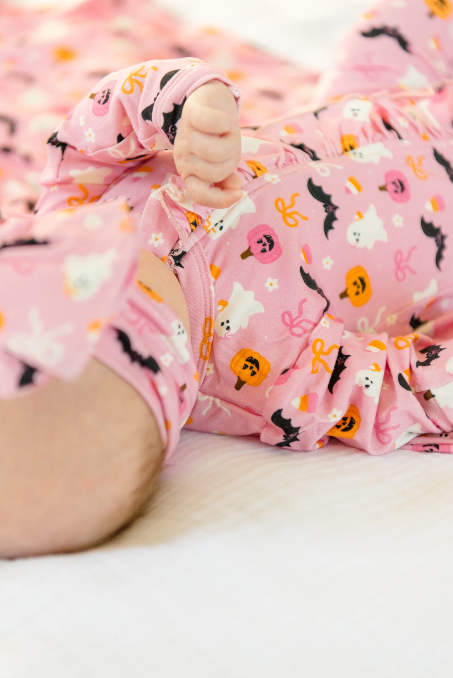Boo-tiful Bows Ruffled Footie