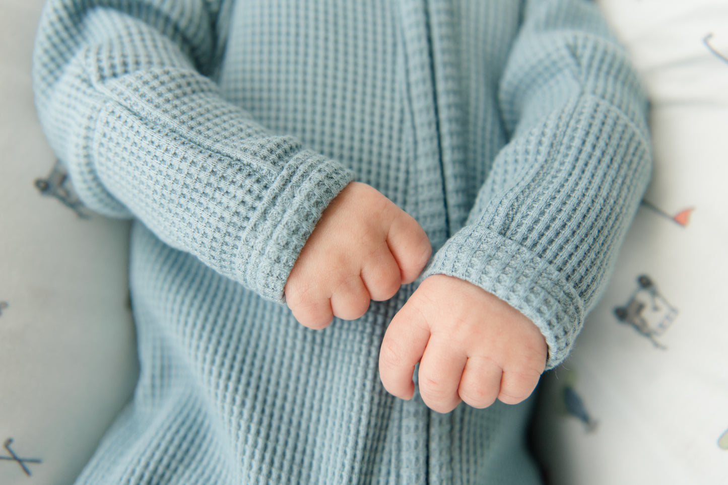 Organic Waffle Knit Footie
