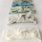 Organic Cotton Waffle Knit Bow + Hat
