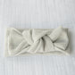 Organic Cotton Waffle Knit Bow + Hat