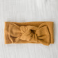 Organic Cotton Waffle Knit Bow + Hat