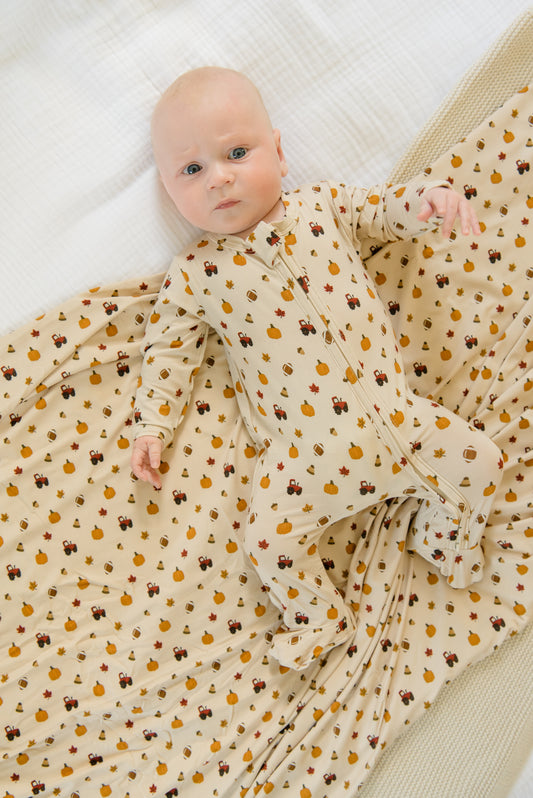 Fall-ing In Love Bamboo Footie