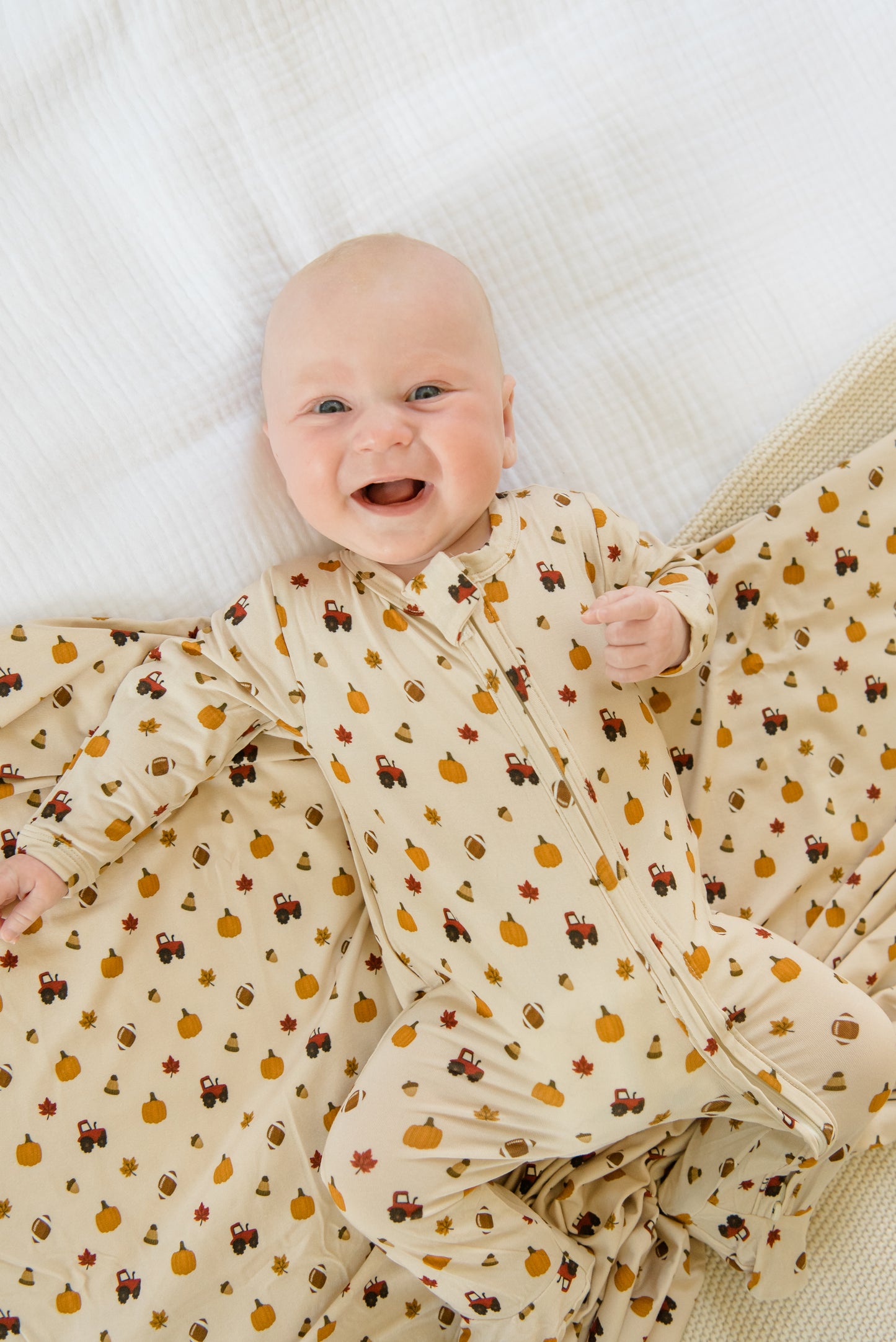 Fall-ing In Love Swaddle (Boy) | Blanket
