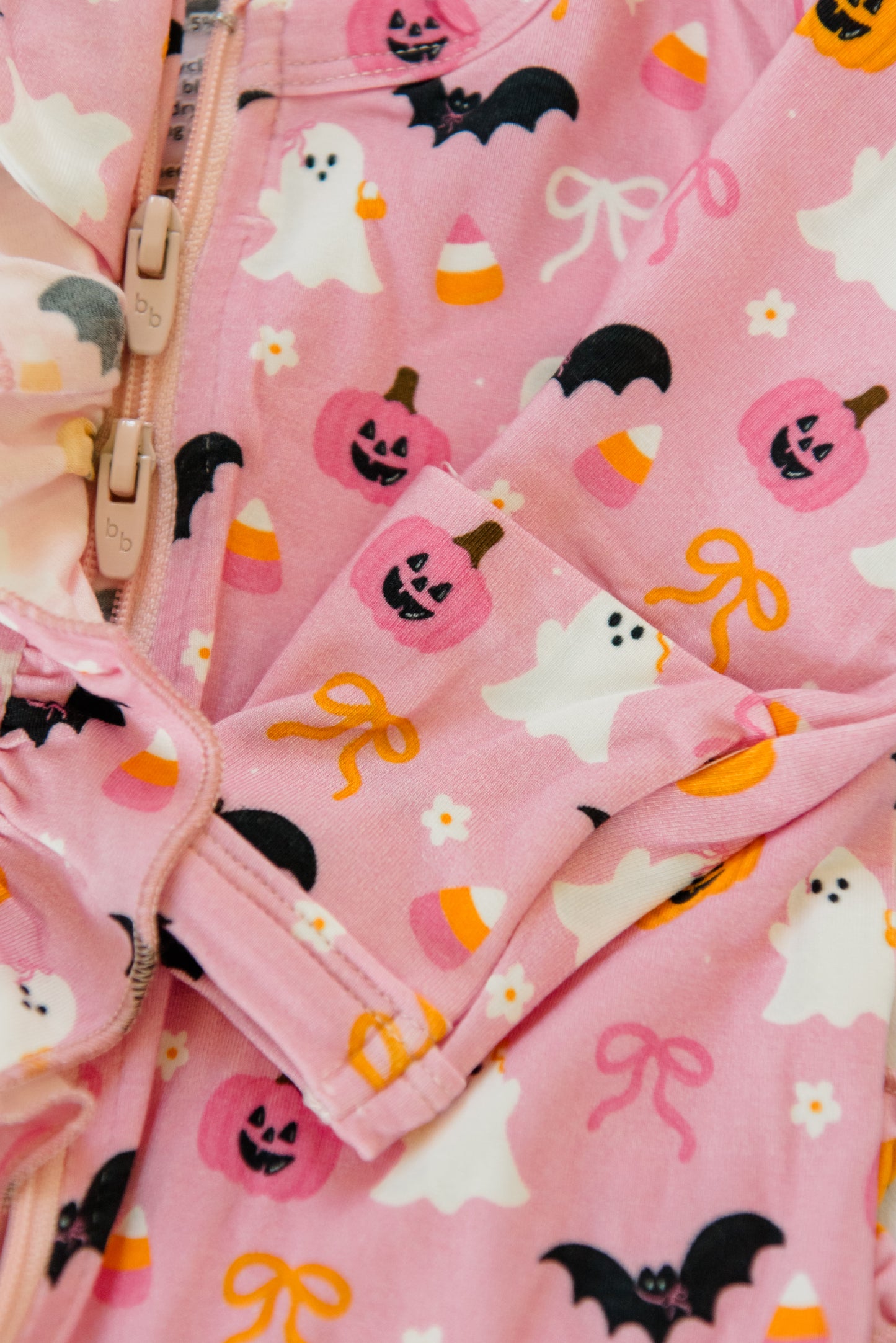 Boo-tiful Bows Ruffled Footie