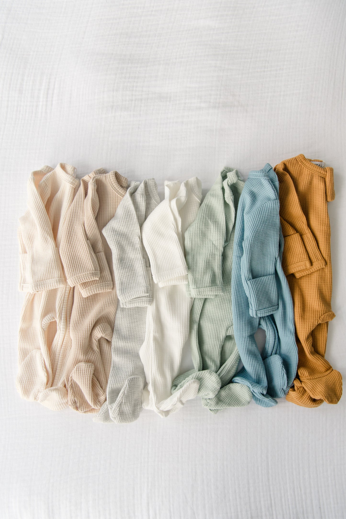 Organic Waffle Knit Footie