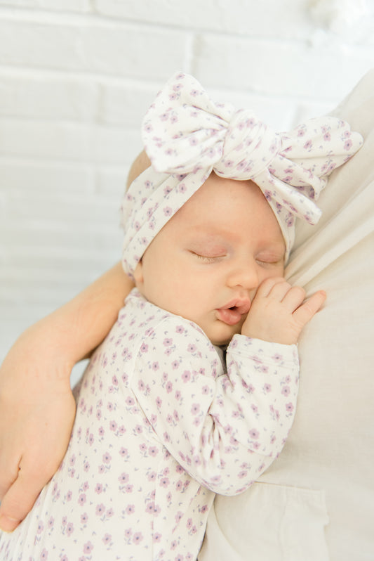 Lavender Bloom Double Knot Bow