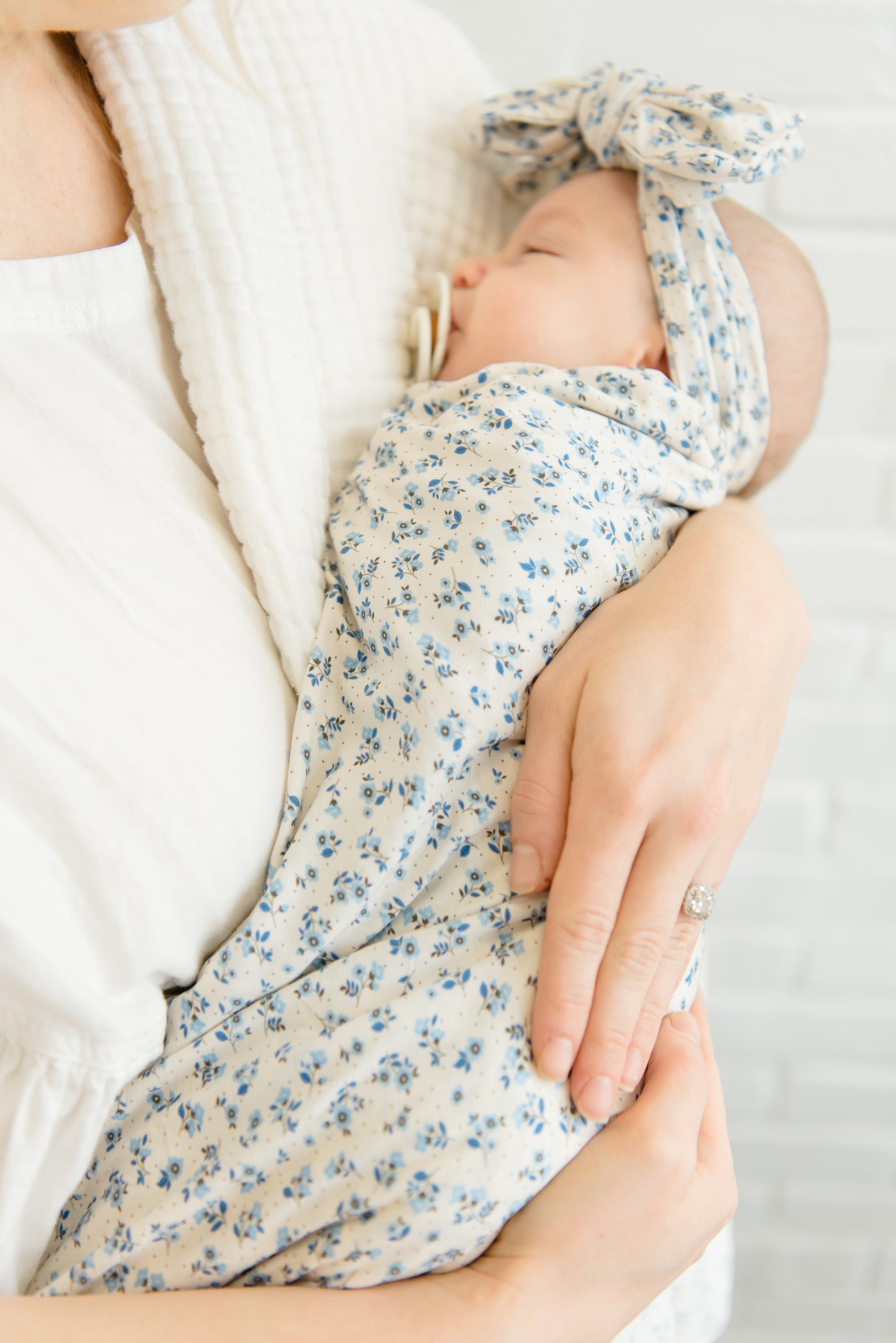 Blooming Blues Swaddle | Blanket
