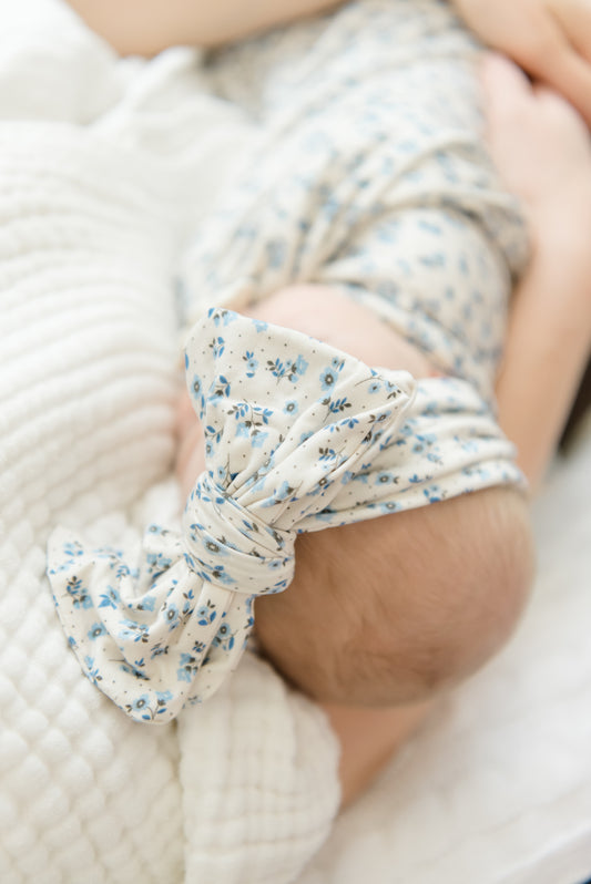 Blooming Blues Double Knot Bow
