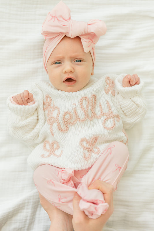 Hand Stitched Chunky Knit Sweater