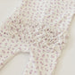Lavender Bloom Ruffled Footie