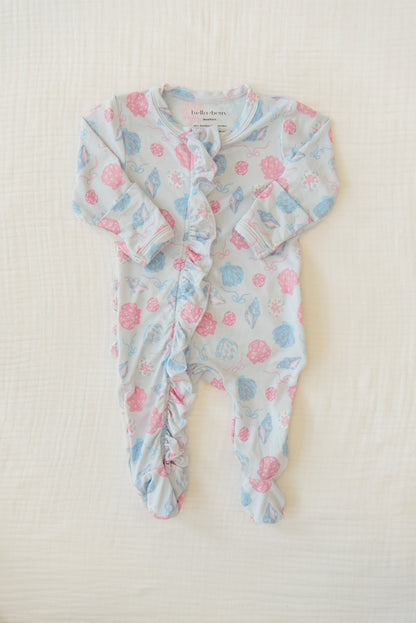 Bamboo Ruffled Footie