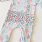 Shells Of Summer Ruffled Footie