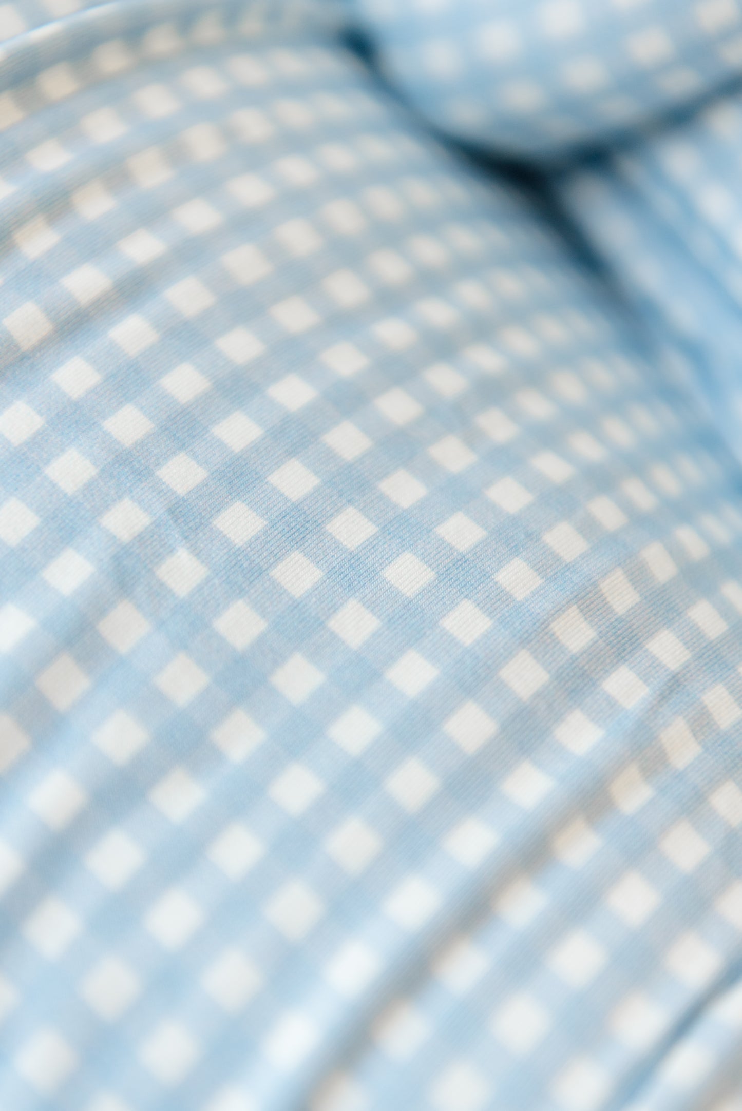 Blue Gingham Swaddle | Blanket