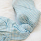 Blue Gingham Swaddle | Blanket