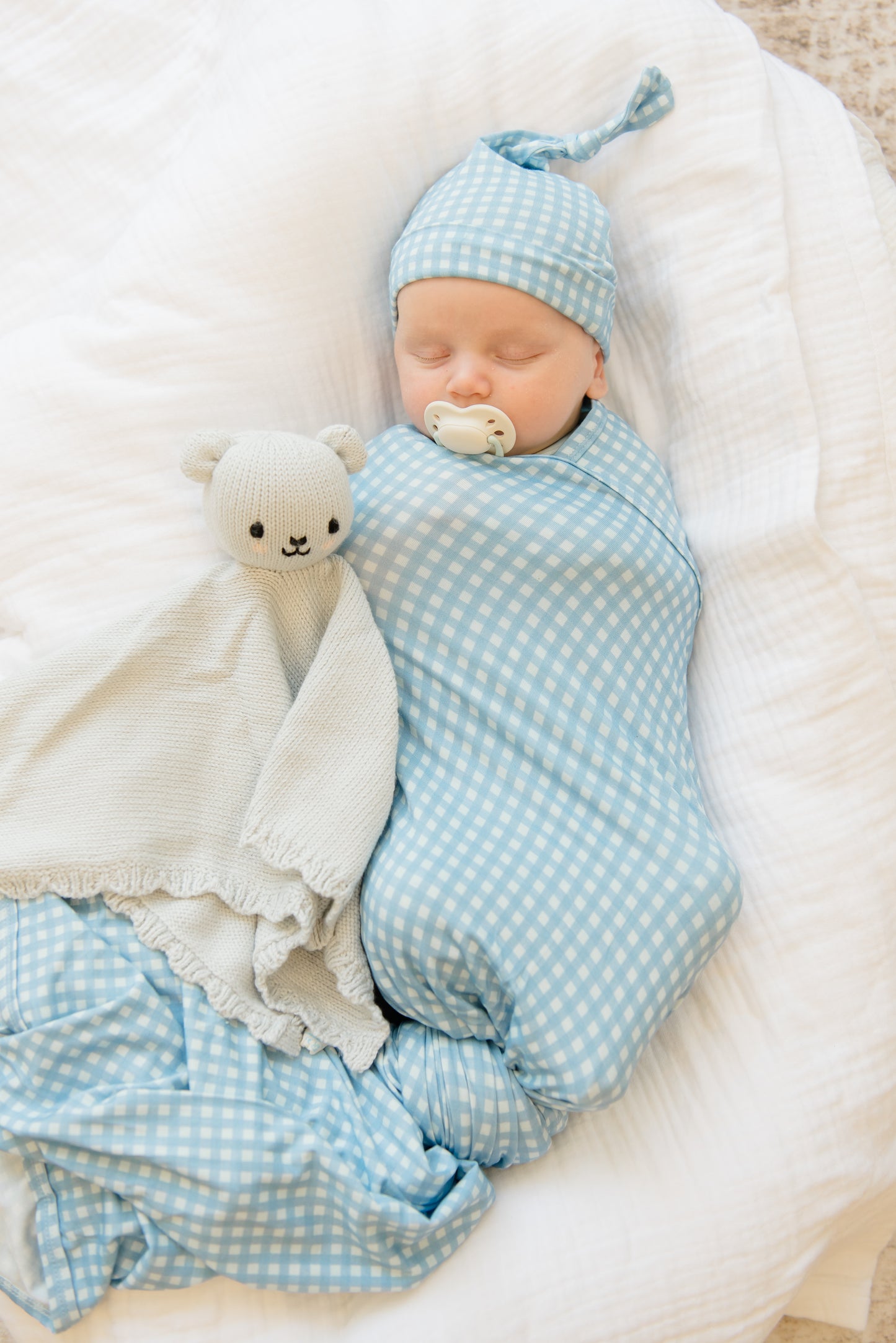 Baby bear lovey (baby blue)