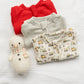Santa's Work Zone Organic Waffle Knit Footie With Hat