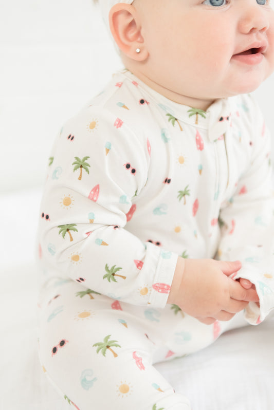 Coastal Cutie Bamboo Footie