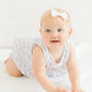 Embroidered Organic Cotton Checkered Baby Girl Set