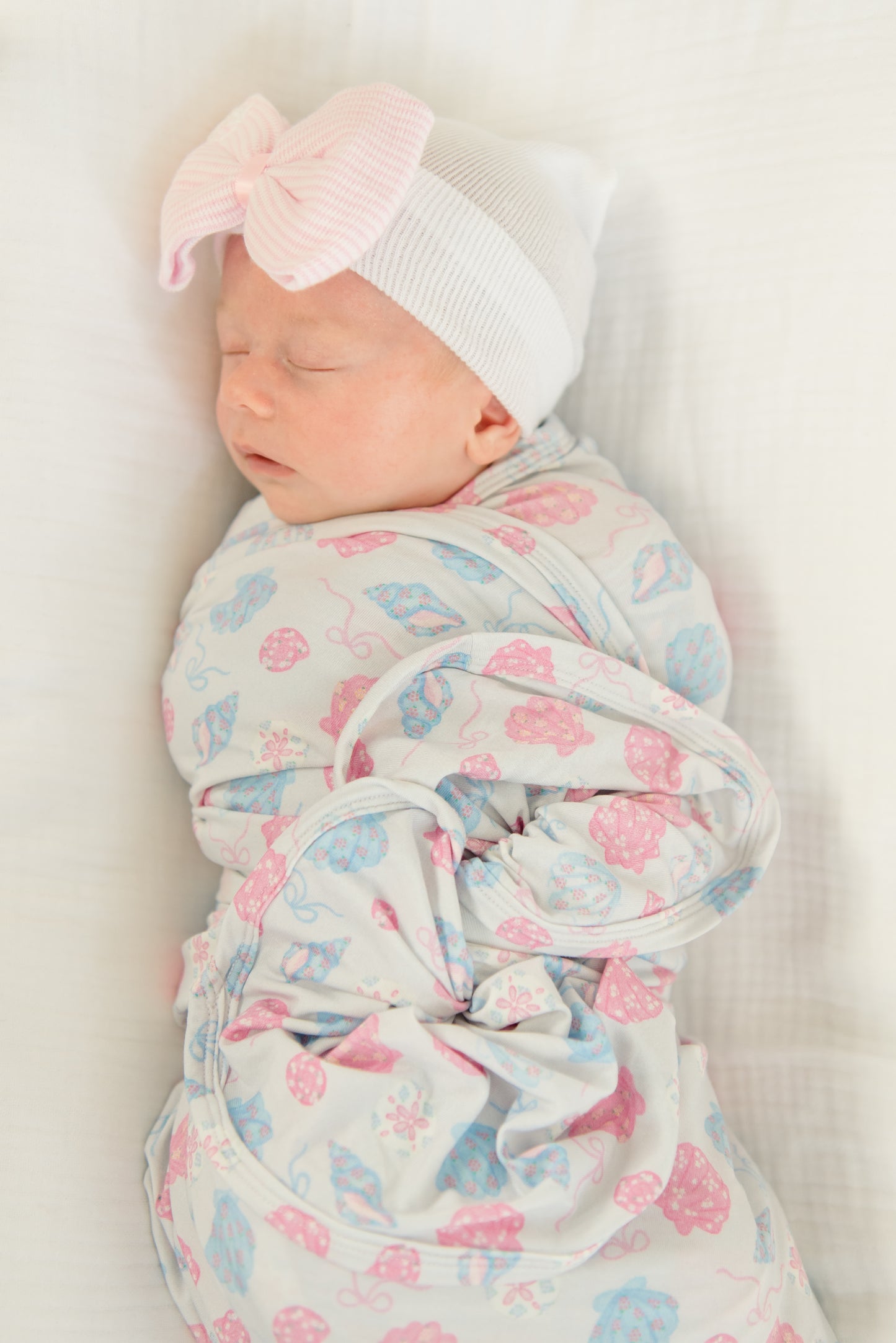 Shells Of Summer Swaddle | Blanket