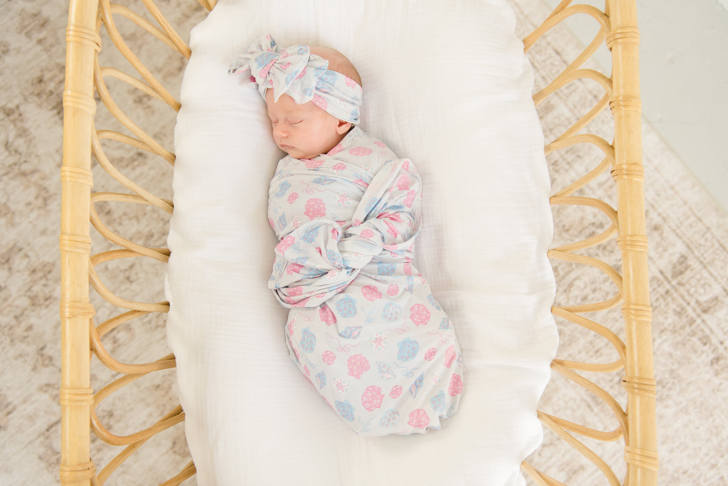 Shells Of Summer Swaddle | Blanket
