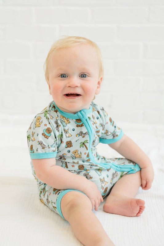 Puppy Paradise Bamboo Romper