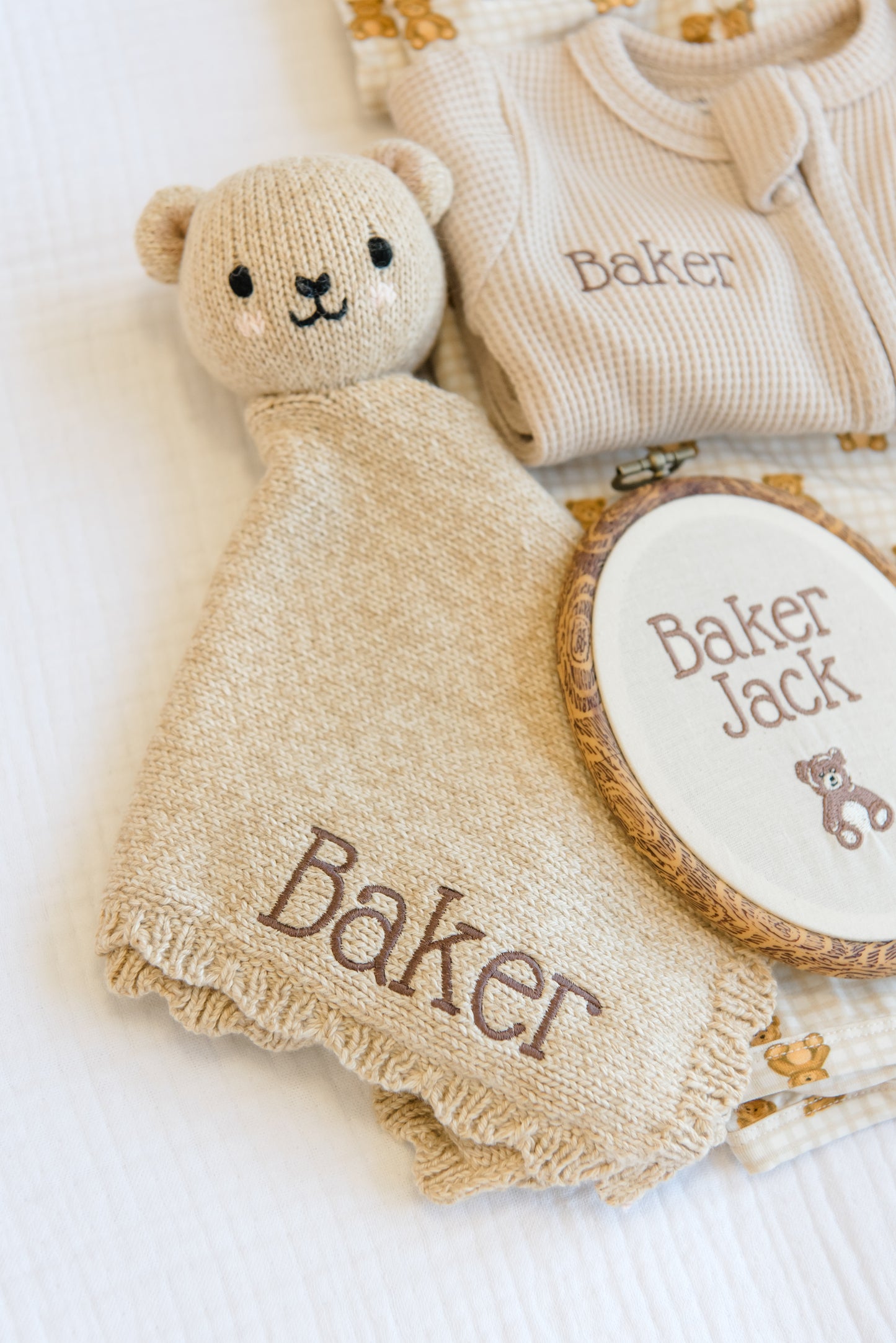 Personalized Baby Gift Set | Organic & Bamboo Bear-y Cute Gift Set