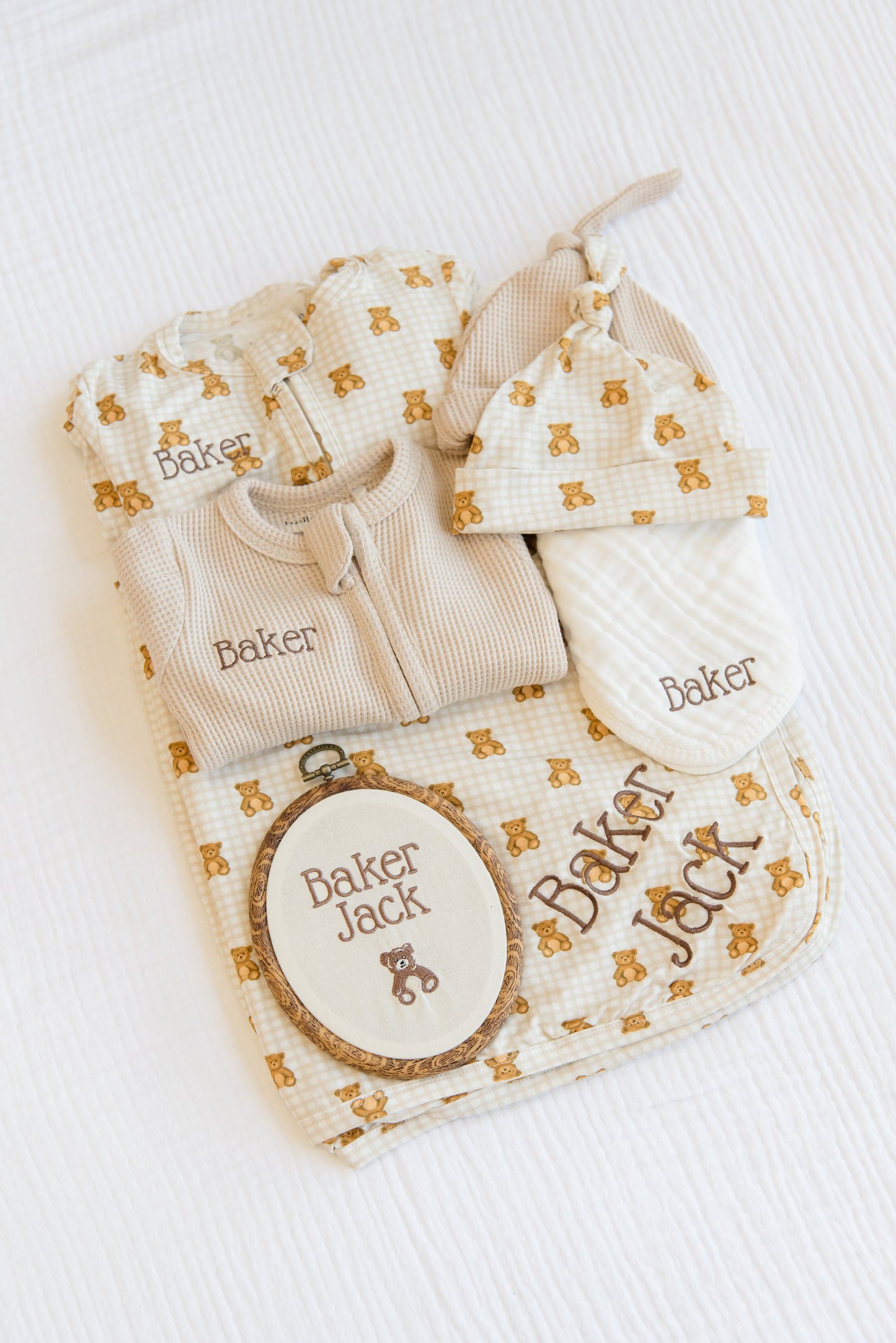 Personalized Baby Gift Set | Organic & Bamboo Bear-y Cute Gift Set