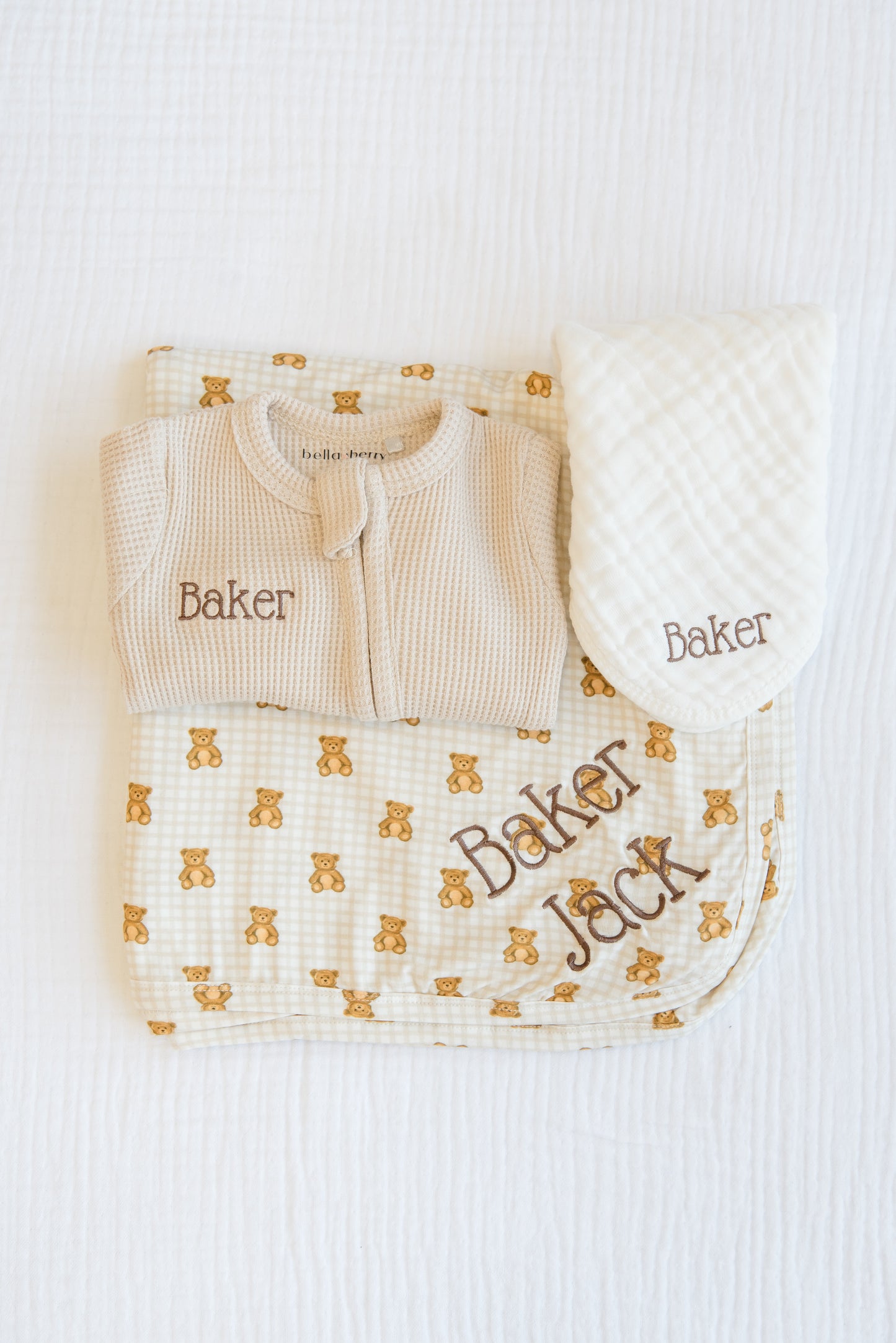 Personalized Bamboo Swaddle Blanket