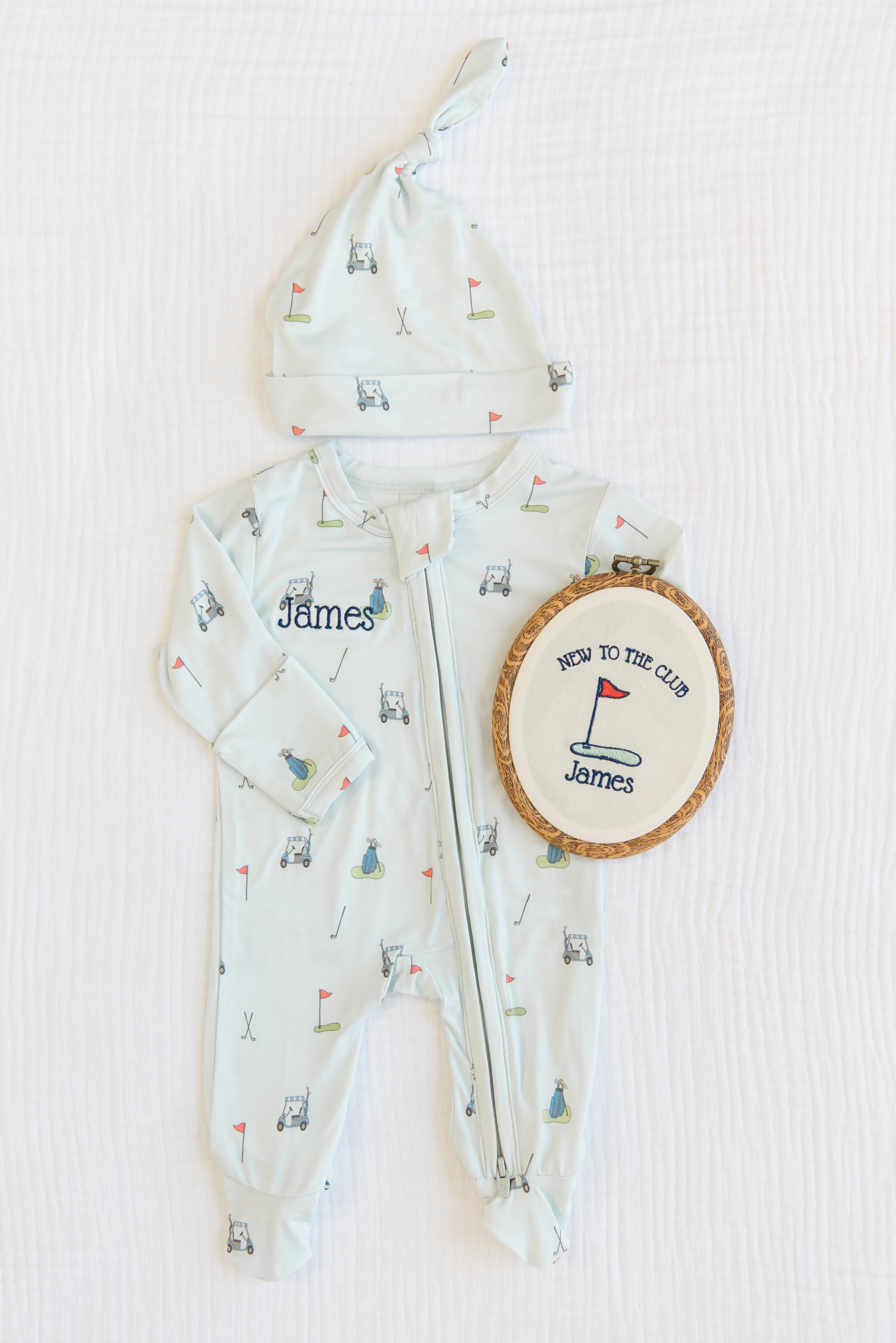 Personalized Boys Bamboo Footie