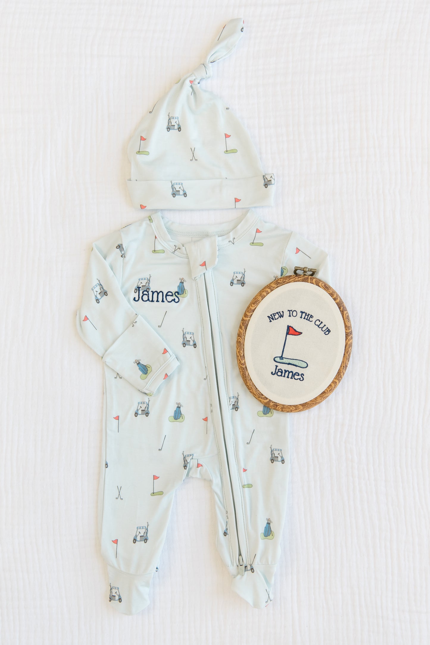 Personalized Boys Bamboo Footie
