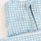Personalized Blue Gingham Gift Set
