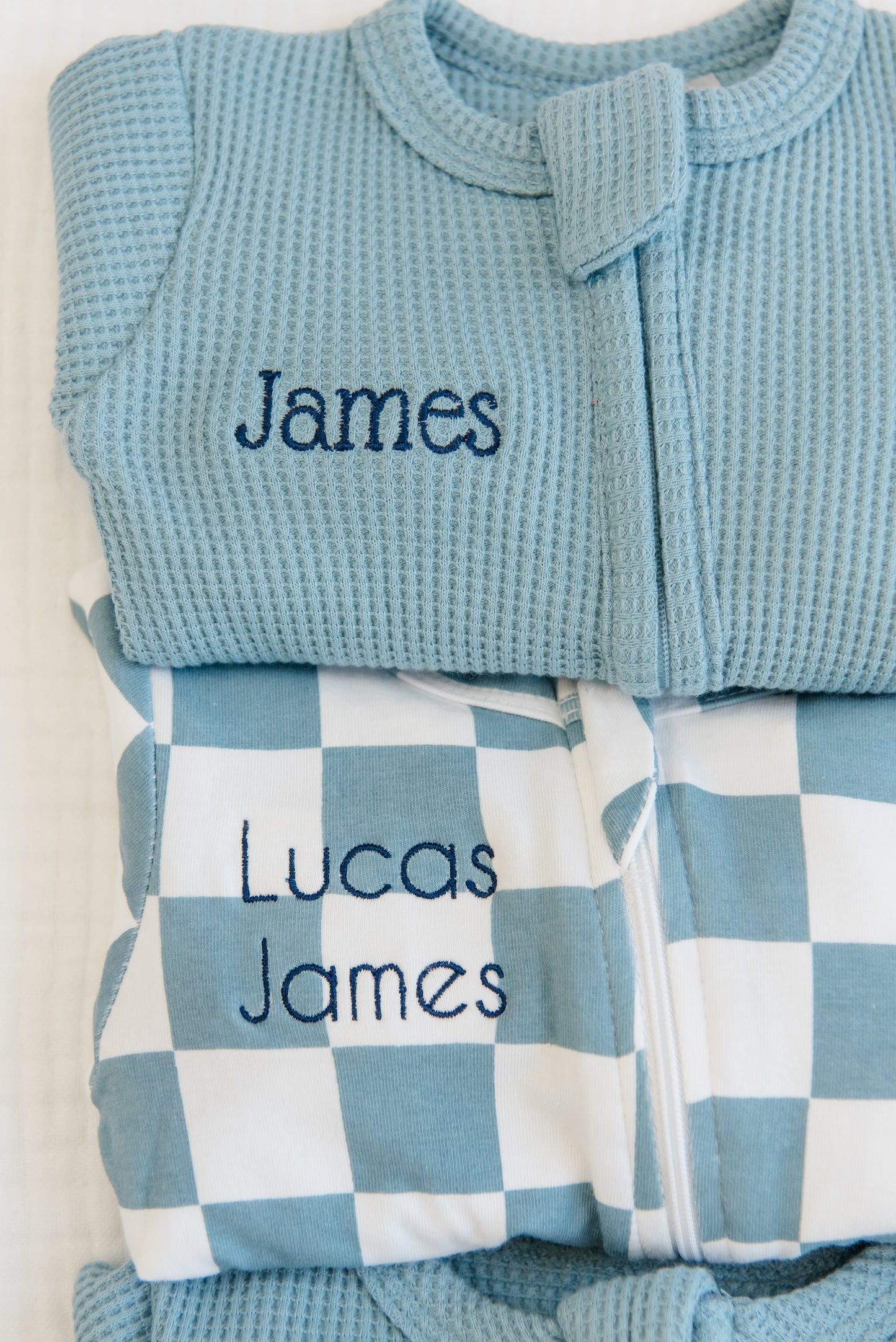 Organic Cotton Checkered Romper