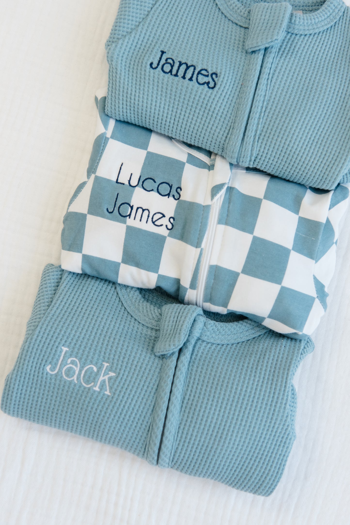 Organic Cotton Checkered Romper