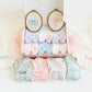 Embroidered Knitted Ruffled Blanket